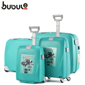 BUBULE 4PCS Cheap PP Travel Trolley Luggage Sets Spinner Wheeled Suitcases