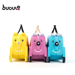 BUBULE 19'' Popular PP Wheeled Dog Luggage Cute Ride On Kids Suitcase