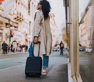 Choose a backpack or a suitcase when traveling