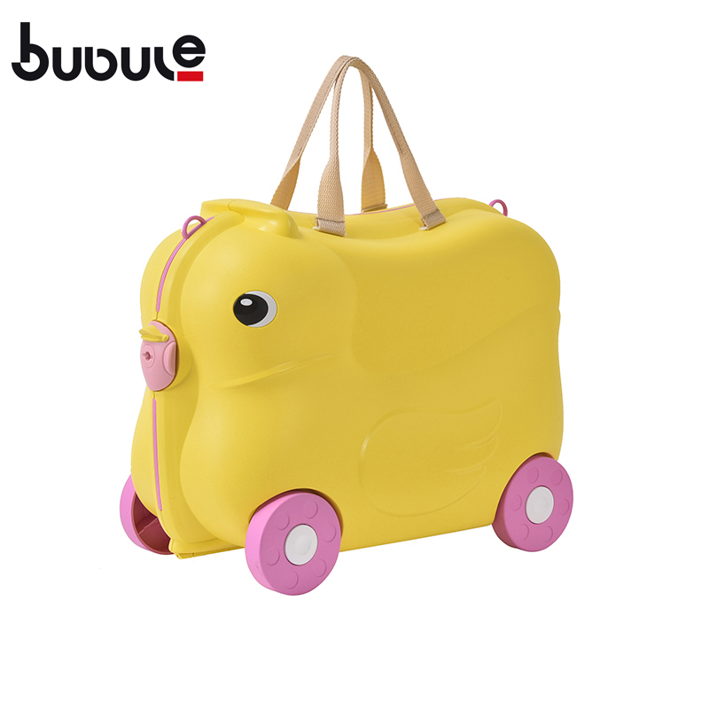 BUBULE Popular PP Wheeled Cute Ride On Kids Suitcase Luggage