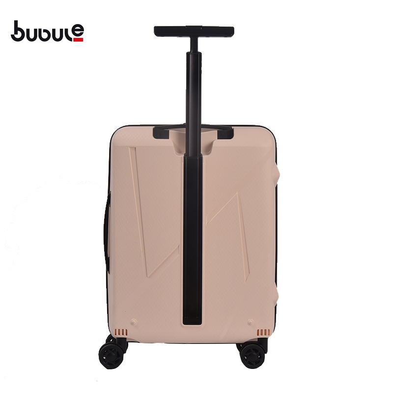 BUBULE PPL09 3PCS PP Hard Case Luggage Set Full Lining Travel Zipper Trolley Bag Suitcase