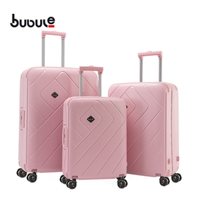 BUBULE PP Wheeled Trolley Bags Set 3 PCS Customized Luggage for Travel