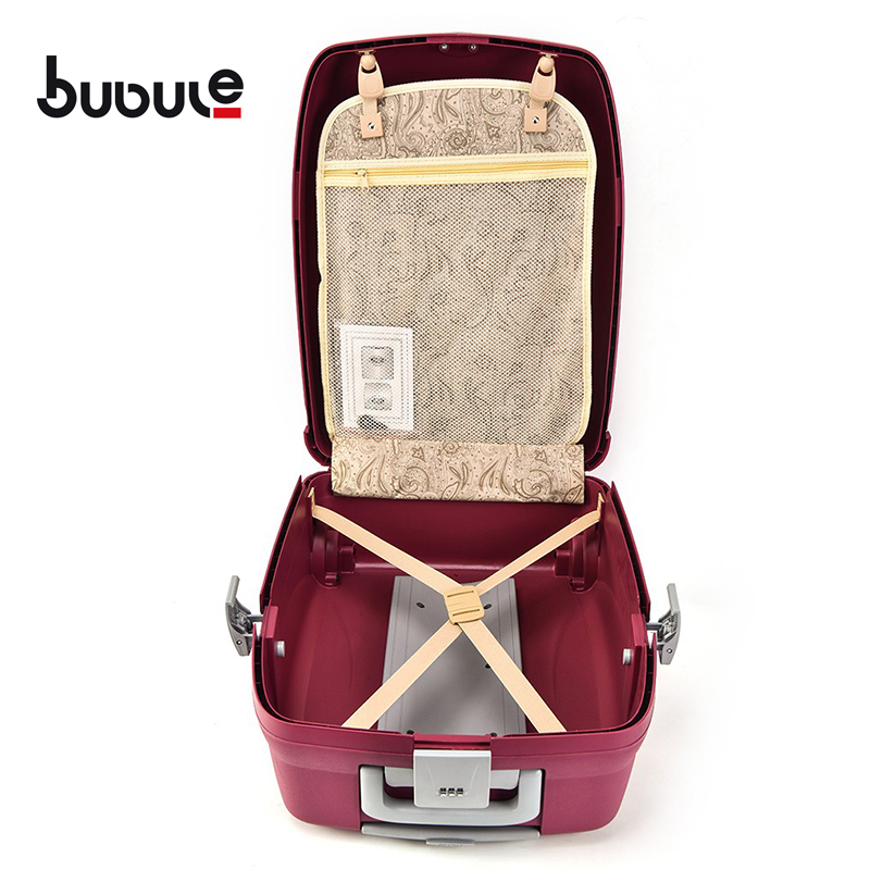 BUBULE DL507 5 PCS OEM PP Spinner Trolley Luggage Set Wheeled Suitcase
