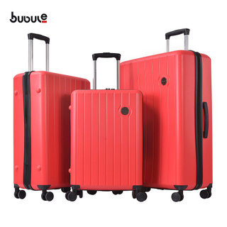 BUBULE 3Pcs Spinner Luggage Sets Zipper Travel Trolley Suitcases