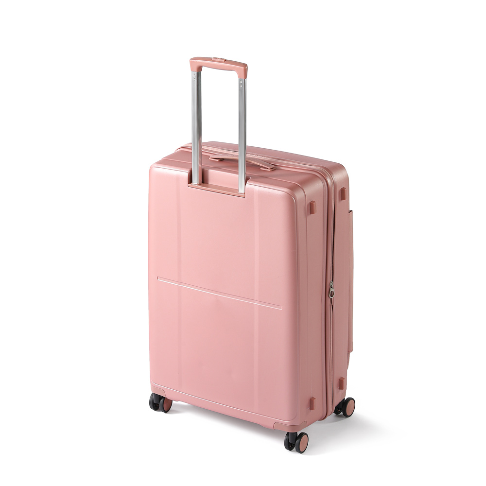 BUBULE PPL020 PP material 3 PCS hard case trolley luggage sets customized spinner luggage bag 20 24 28 inch large travel luggage